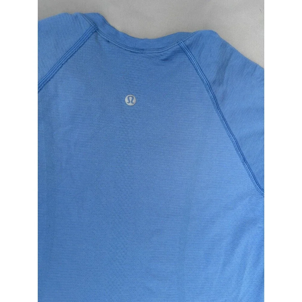 Lululemon Swiftly Tech 2.0 Shirt Womens Blue Short Sleeve Running Tee Top